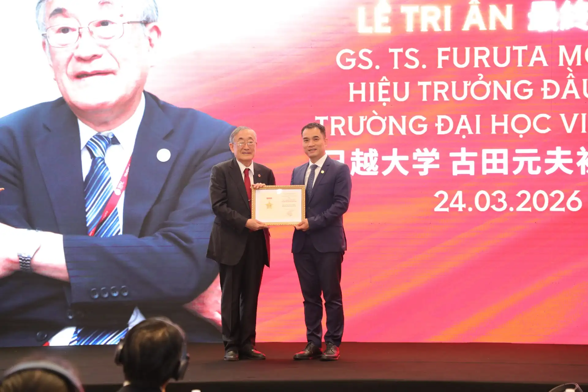 Lễ tri ân GS.TS Furuta Motoo – Hiệu trưởng sáng lập Trường Đại học Việt Nhật