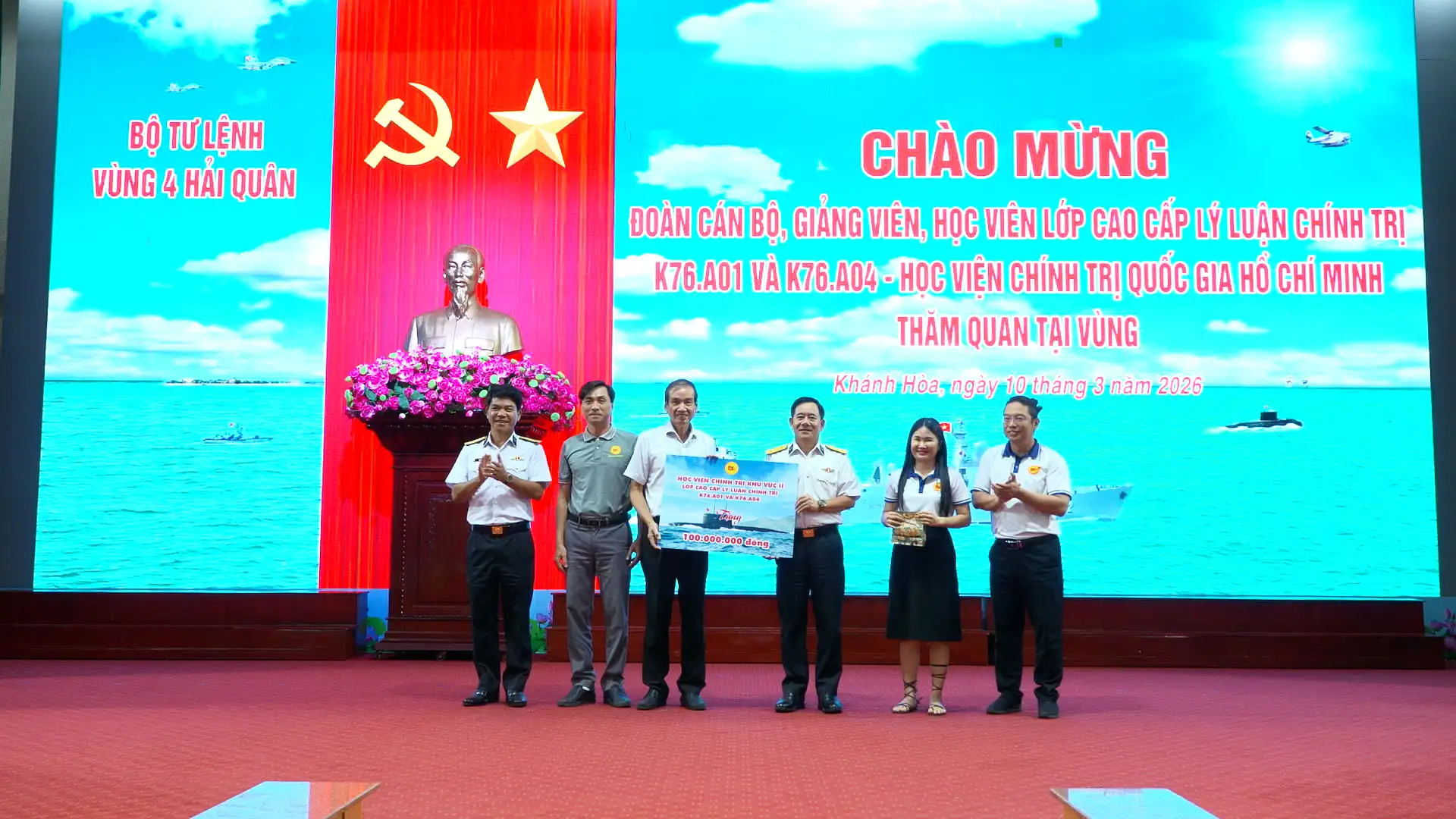 Đoàn cán bộ Học viện Chính trị Quốc gia Hồ Chí Minh tham quan, nghiên cứu, thực tế tại Vùng 4