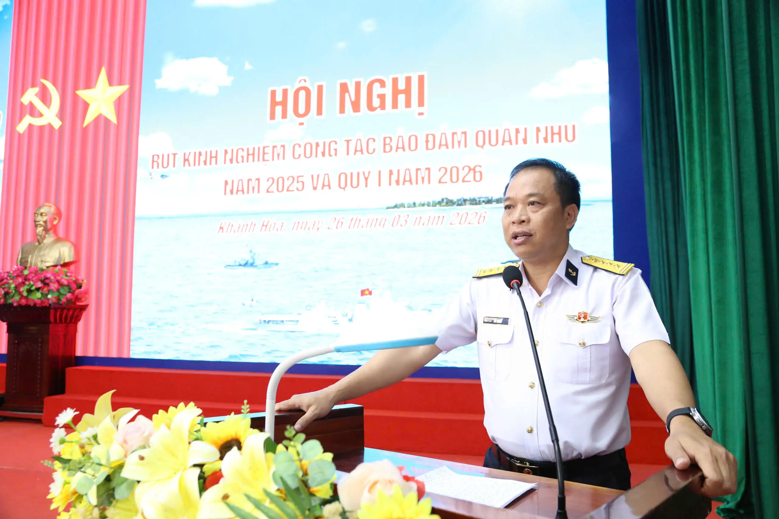 Vùng 4 Hải quân rút kinh nghiệm công tác bảo đảm quân nhu năm 2025 và Quý I năm 2026 1 Vùng 4 Hải quân rút kinh nghiệm công tác bảo đảm quân nhu năm 2025 và Quý I năm 2026