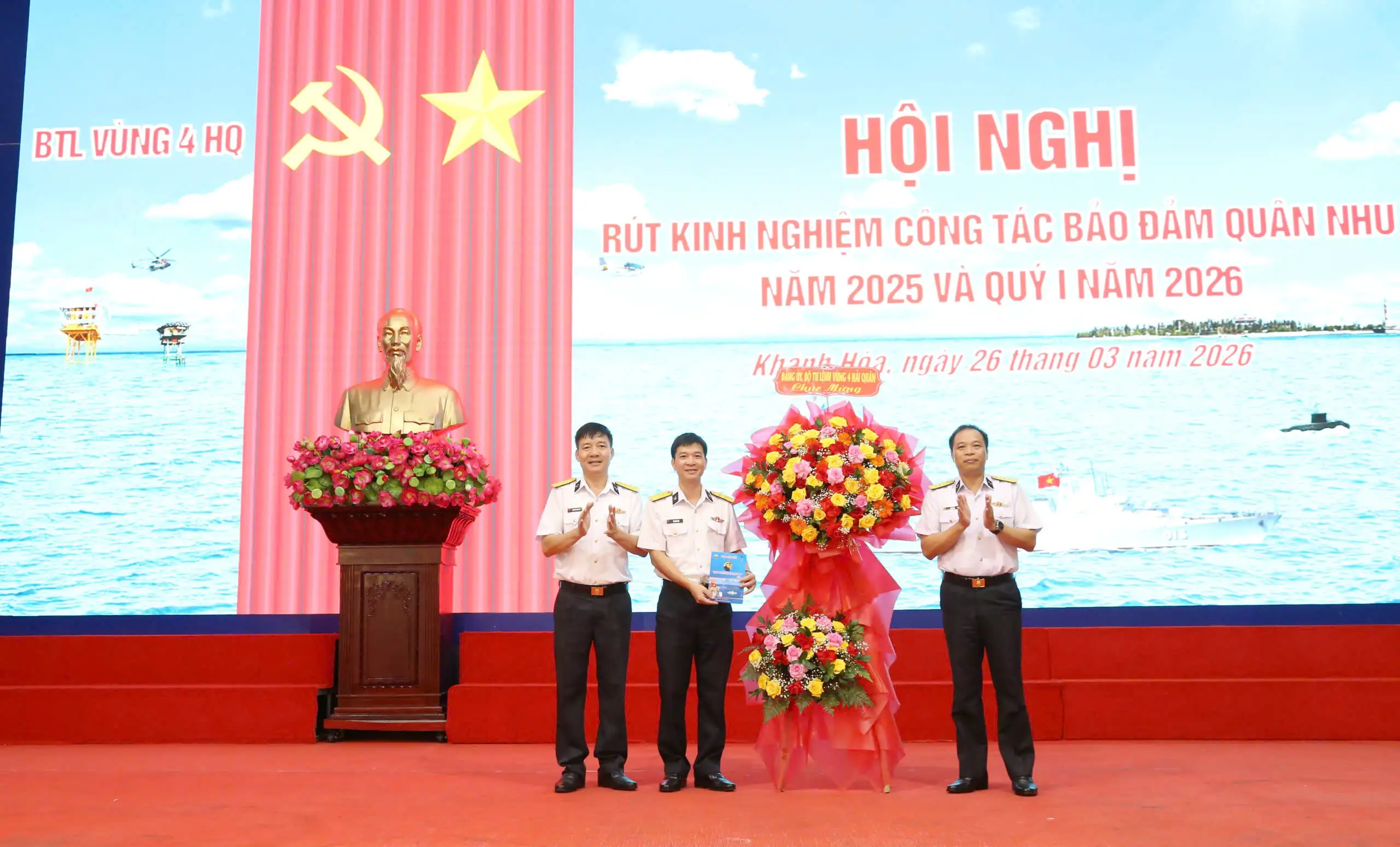 Vùng 4 Hải quân rút kinh nghiệm công tác bảo đảm quân nhu năm 2025 và Quý I năm 2026