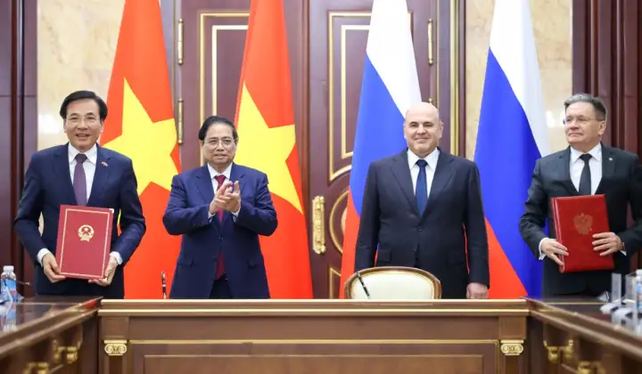 Việt Nam – Nga ký Hiệp định về hợp tác xây dựng Nhà máy điện hạt nhân trên lãnh thổ Việt Nam