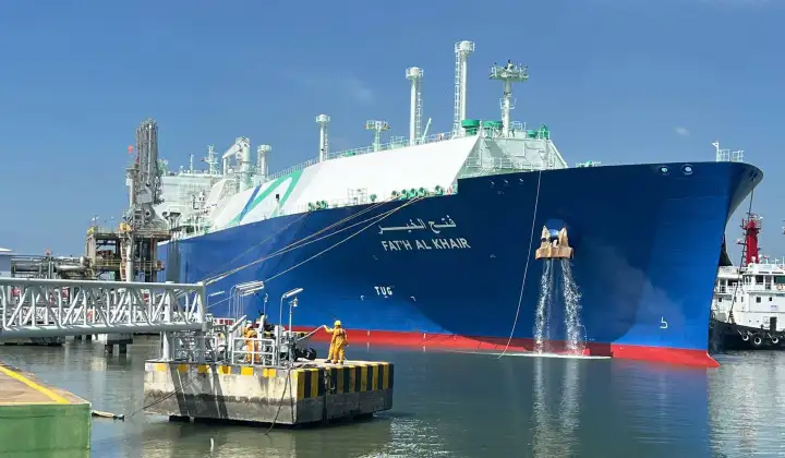 PV GAS đón tàu chở 63.000 tấn LNG cập cảng Thị Vải, đảm bảo nguồn nhiên liệu cho phát điện
