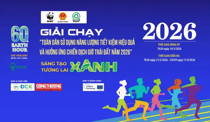 Khởi động Giải chạy trực tuyến “Toàn dân sử dụng năng lượng tiết kiệm hiệu quả và hưởng ứng Giờ Trái đất năm 2026”