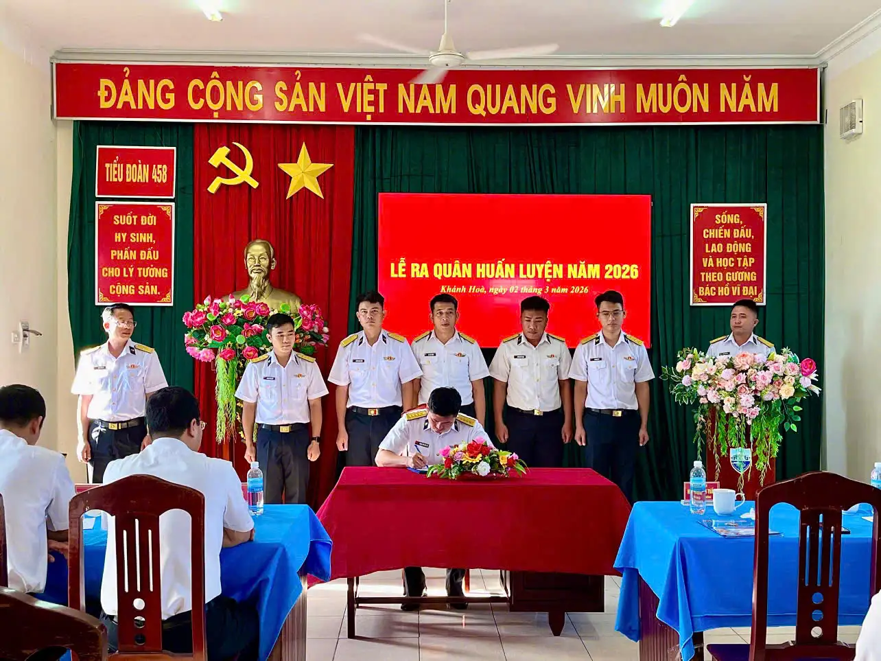 Tiểu đoàn 458 -BTL Vùng 4 Hải quân tổ chức lễ ra quân huấn luyện năm 2026