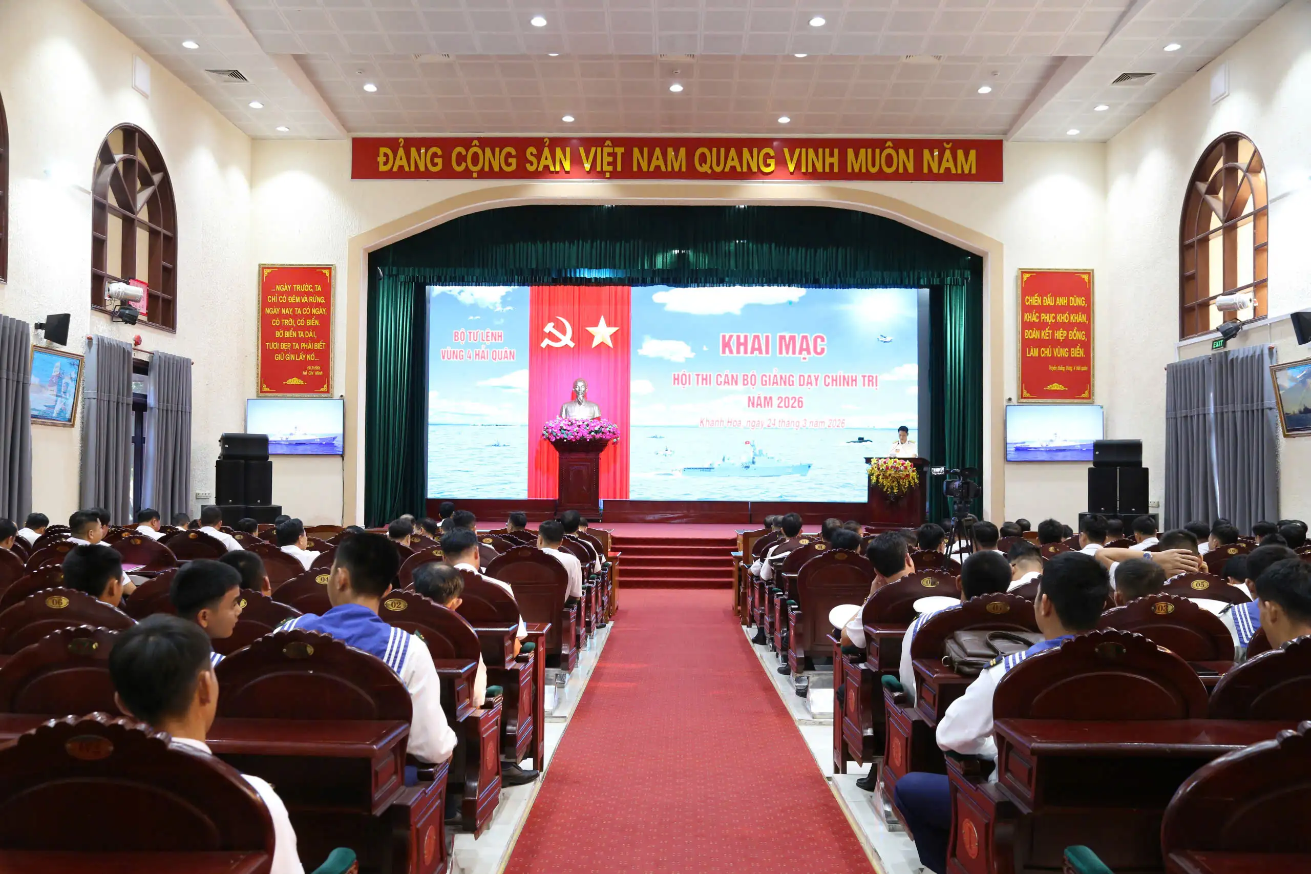 Vùng 4 hải quân khai mạc Hội thi cán bộ giảng dạy chính trị năm 2026