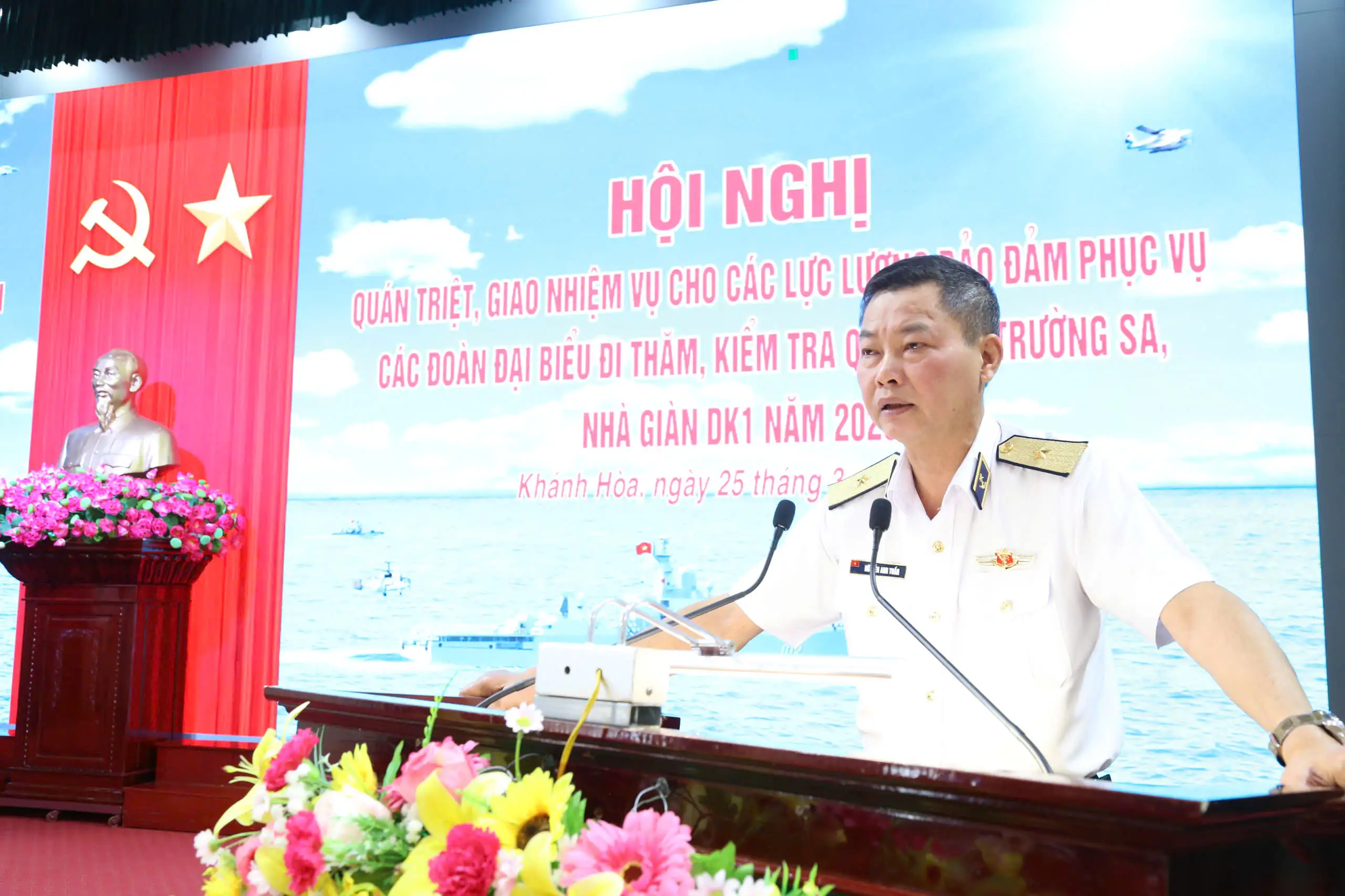 Bộ Tư lệnh Vùng 4 Hải quân giao nhiệm vụ bảo đảm phục vụ các đoàn công tác đi Trường Sa, Nhà giàn DK1 năm 2026