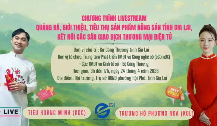 Sắp diễn ra phiên livestream quảng bá nông sản Gia Lai