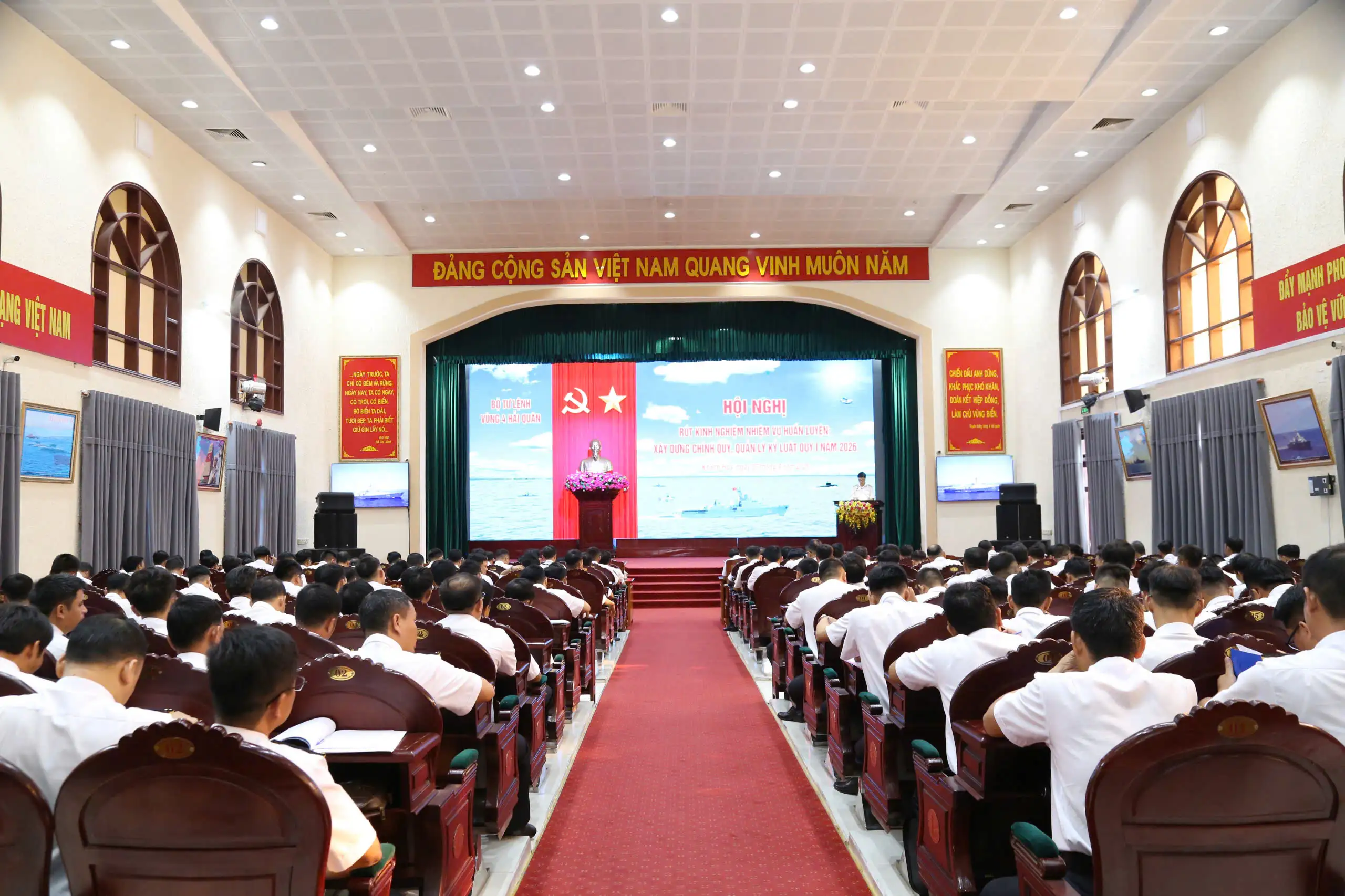 Vùng 4 Hải quân rút kinh nghiệm huấn luyện, xây dựng chính quy, chấp hành kỷ luật Quý I năm 2026