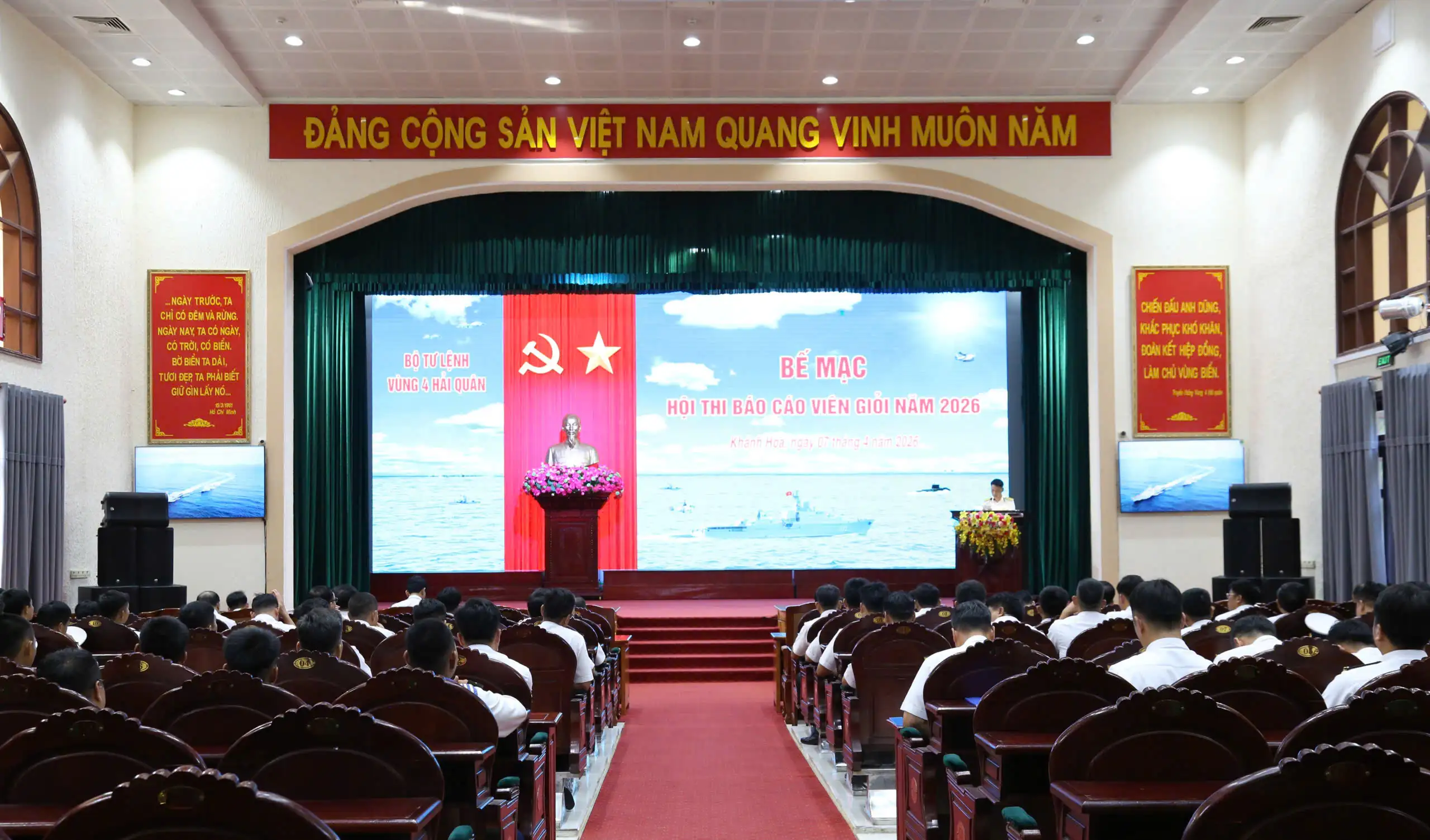 Vùng 4 Hải quân bế mạc Hội thi Báo cáo viên giỏi cấp Vùng năm 2026