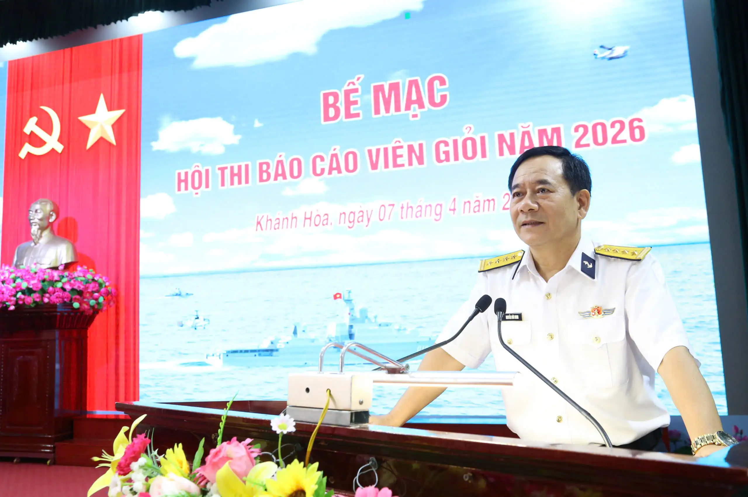 Vùng 4 Hải quân bế mạc Hội thi Báo cáo viên giỏi cấp Vùng năm 2026