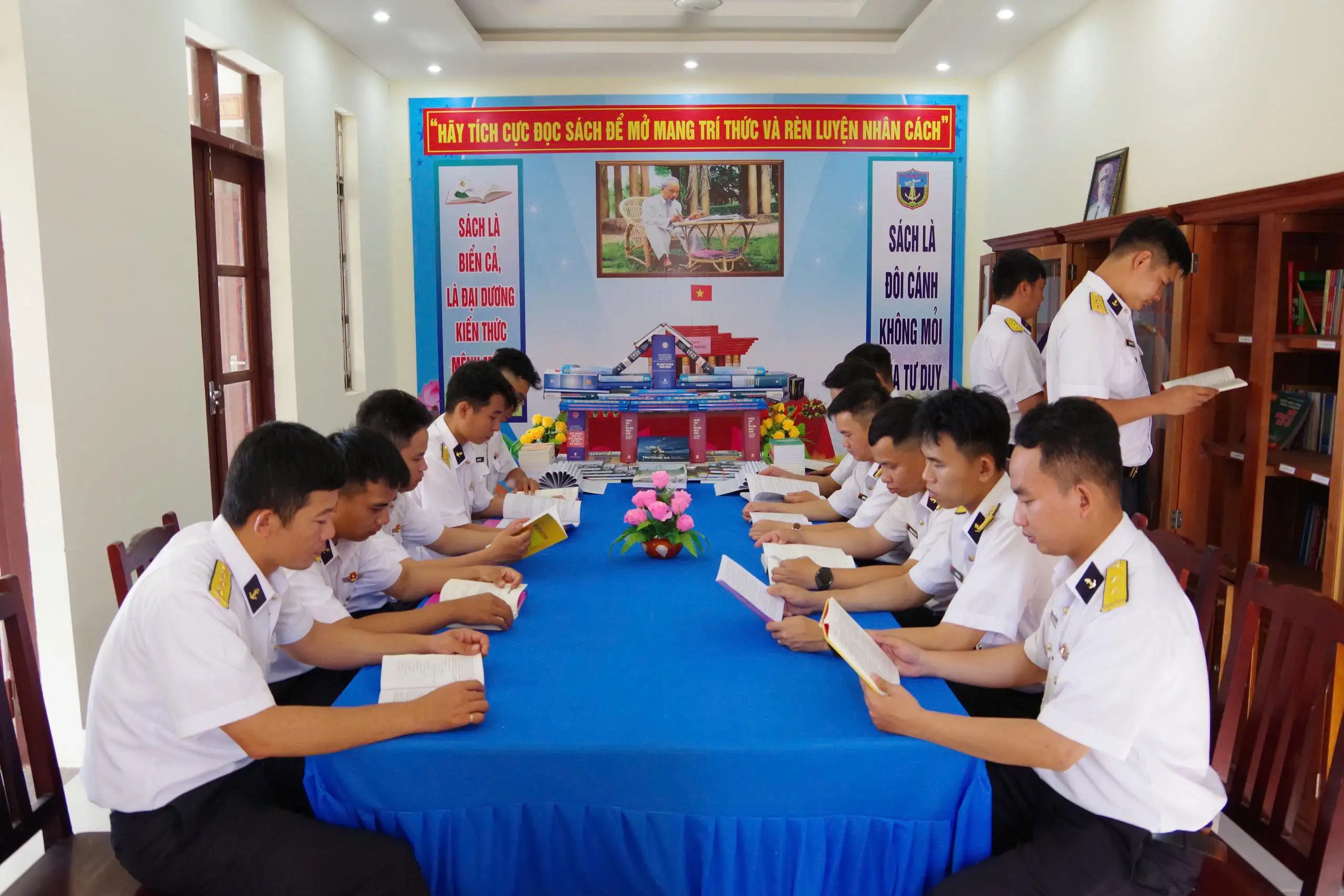 Trung tâm BĐKT 719: Hưởng ứng Ngày sách và văn hóa đọc Việt Nam, bồi đắp tri thức và bản lĩnh cho bộ đội