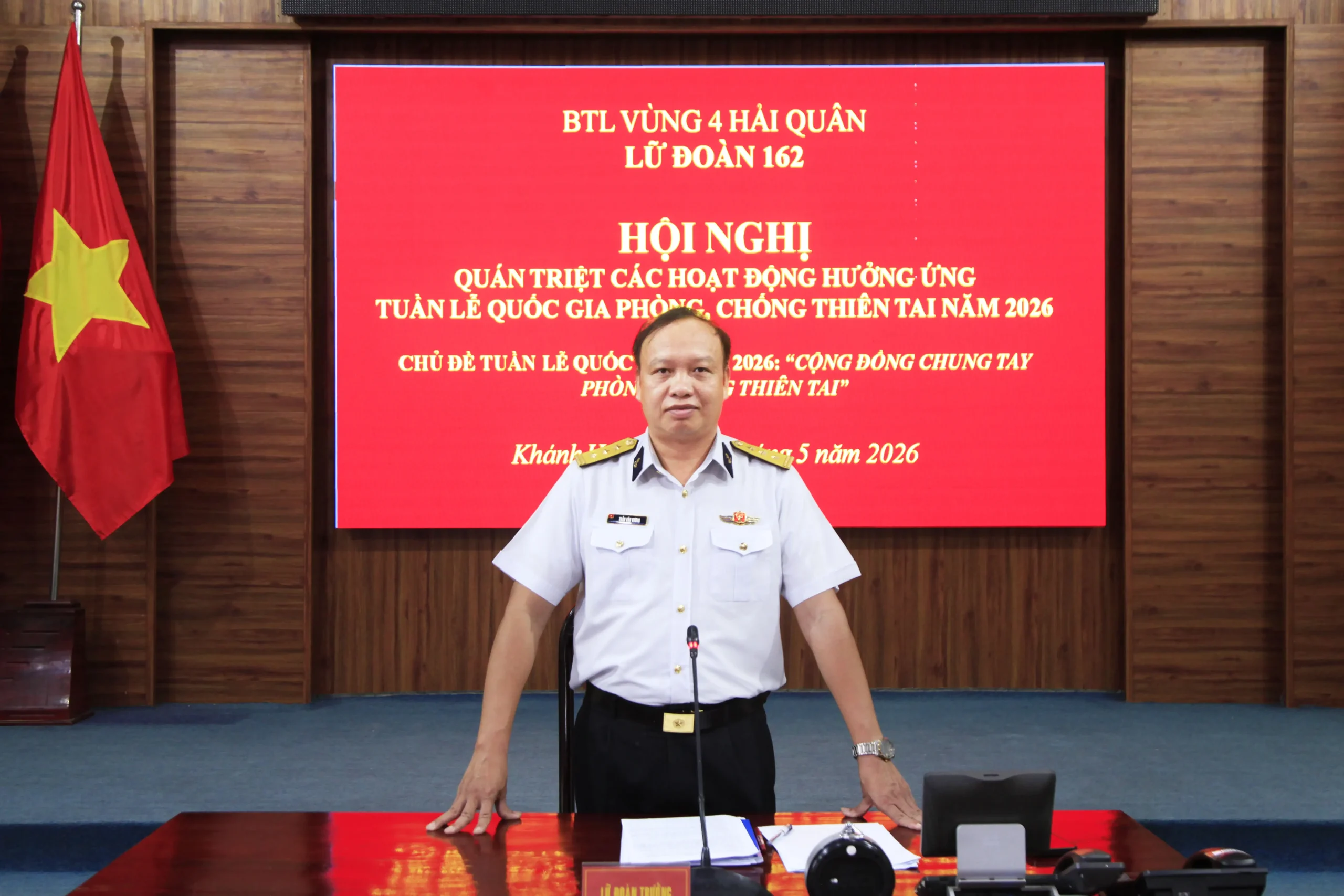 Lữ đoàn 162, Vùng 4 Hải quân thực hiện phương châm 4 tại chỗ trong phòng, chống thiên tai 2 Lữ đoàn 162, Vùng 4 Hải quân thực hiện phương châm 4 tại chỗ trong phòng, chống thiên tai