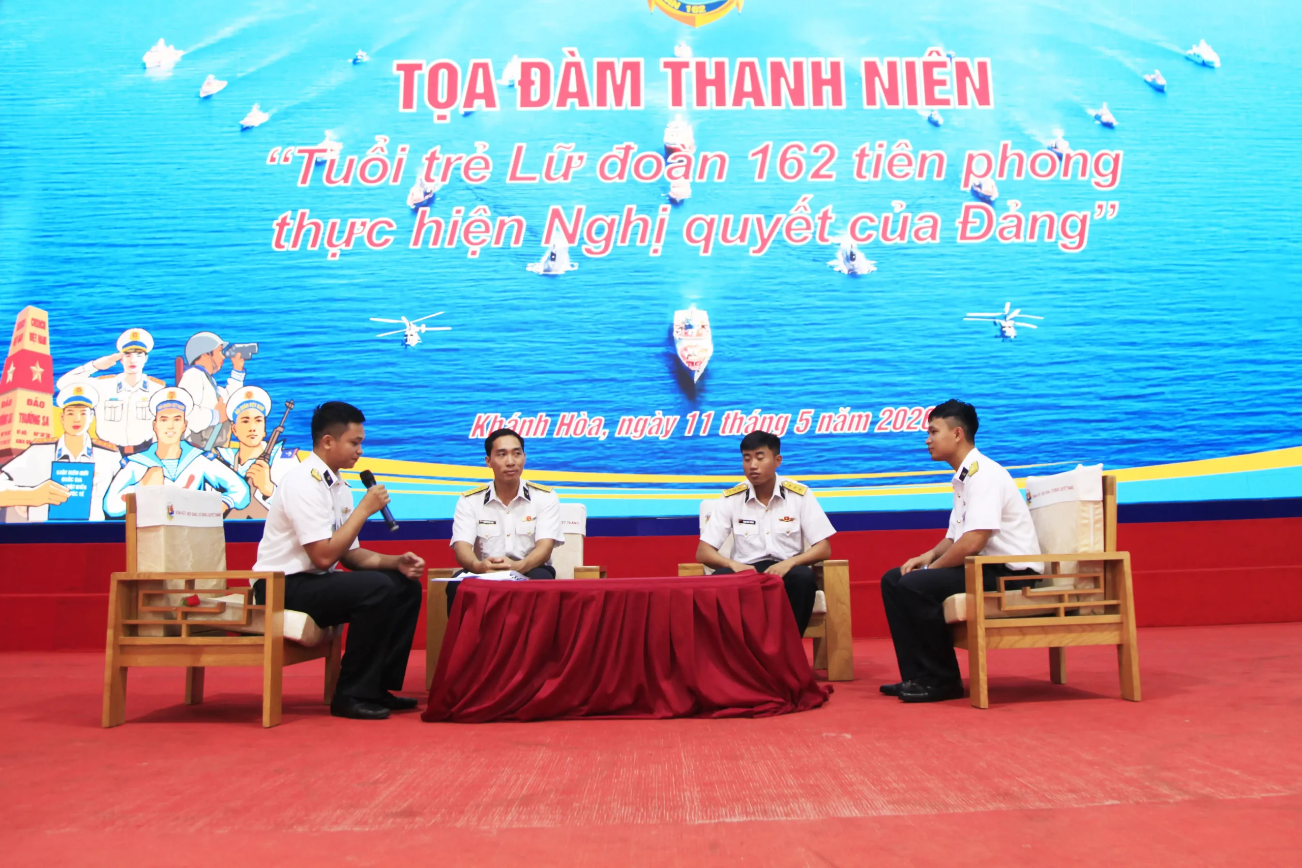 Sôi nổi hội thi cán bộ Đoàn giỏi và Tuyên truyền viên trẻ ở Lữ đoàn 162.