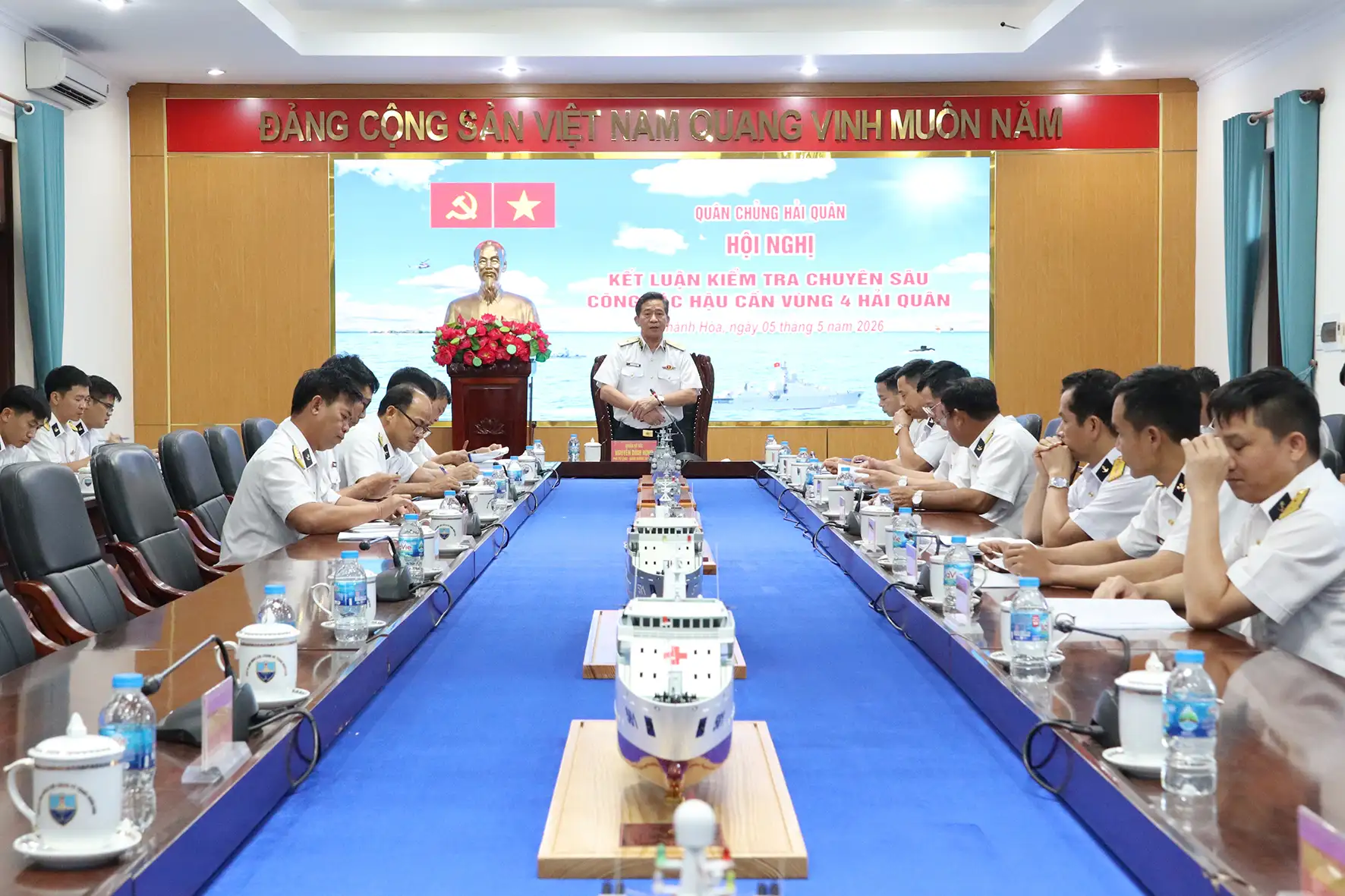 Quân chủng hải quân kiểm tra công tác hậu cần tại Vùng 4
