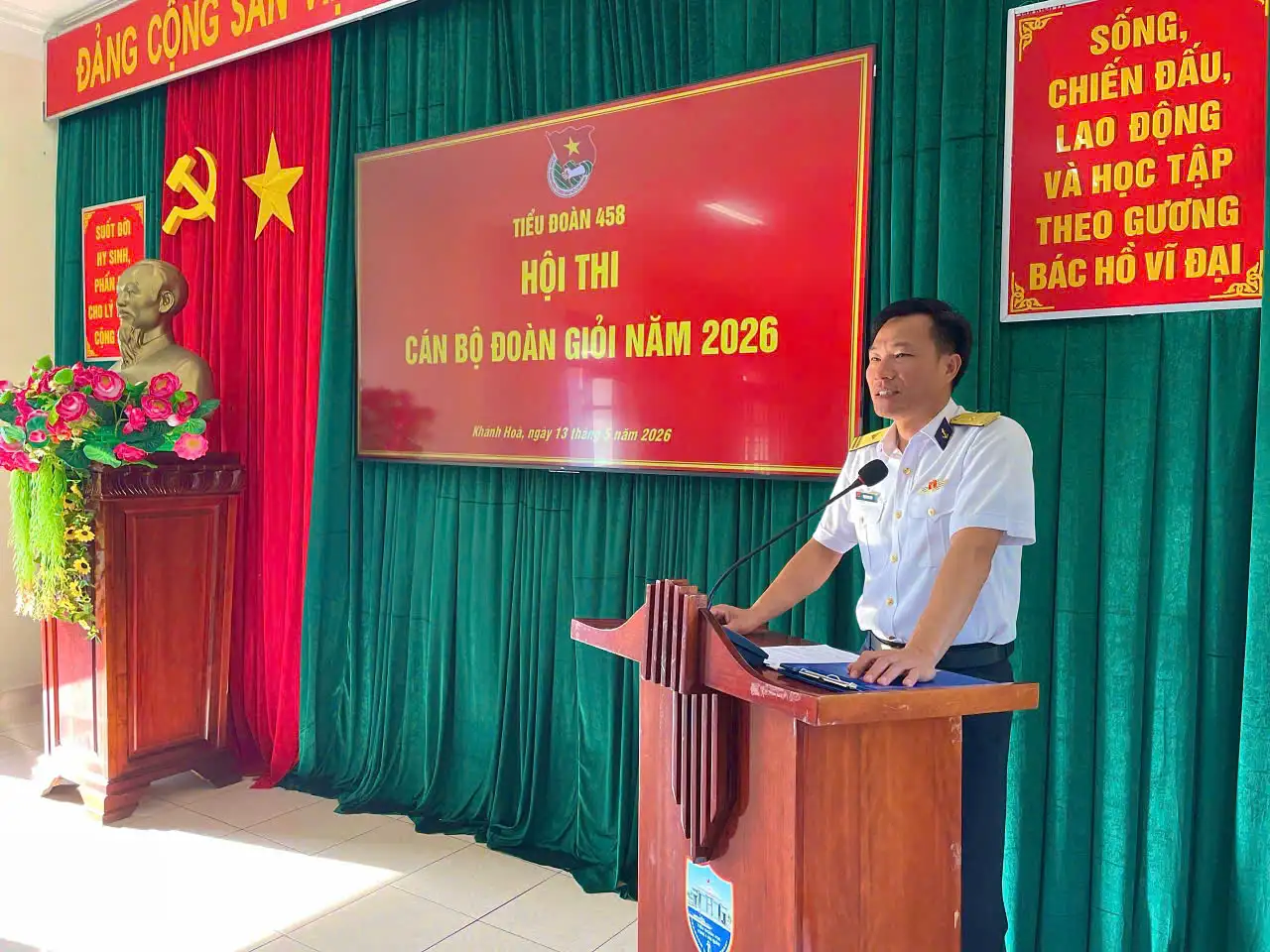 Đoàn cơ sở Tiểu đoàn 458, Vùng 4 Hải quân tổ chức Hội thi cán bộ đoàn giỏi năm 2026