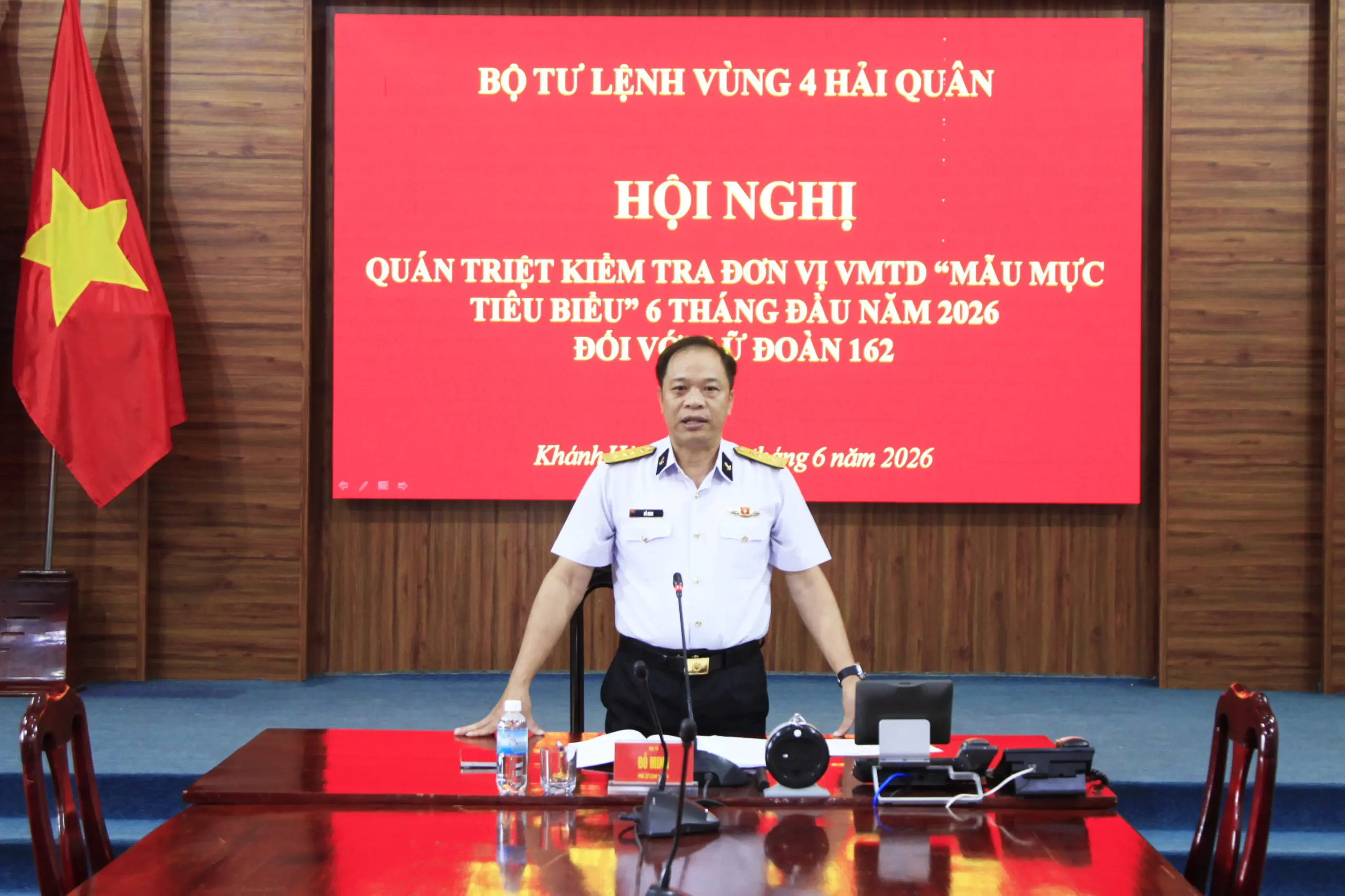 Bộ Tư lệnh Vùng 4 kiểm tra kết quả xây dựng đơn vị vững mạnh toàn diện “mẫu mực, tiêu biểu” 6 tháng đầu năm 2026 tại Lữ đoàn 162