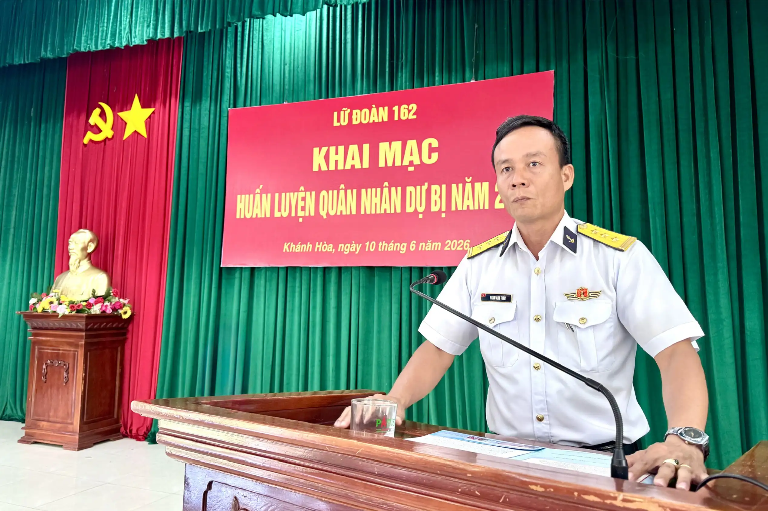 Lữ đoàn 162, Vùng 4 Hải quân khai mạc huấn luyện quân nhân dự bị năm 2026.
