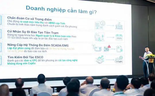 Hội thảo “Sử dụng năng lượng tiết kiệm và hiệu quả: Lực đẩy từ chính sách và công nghệ”