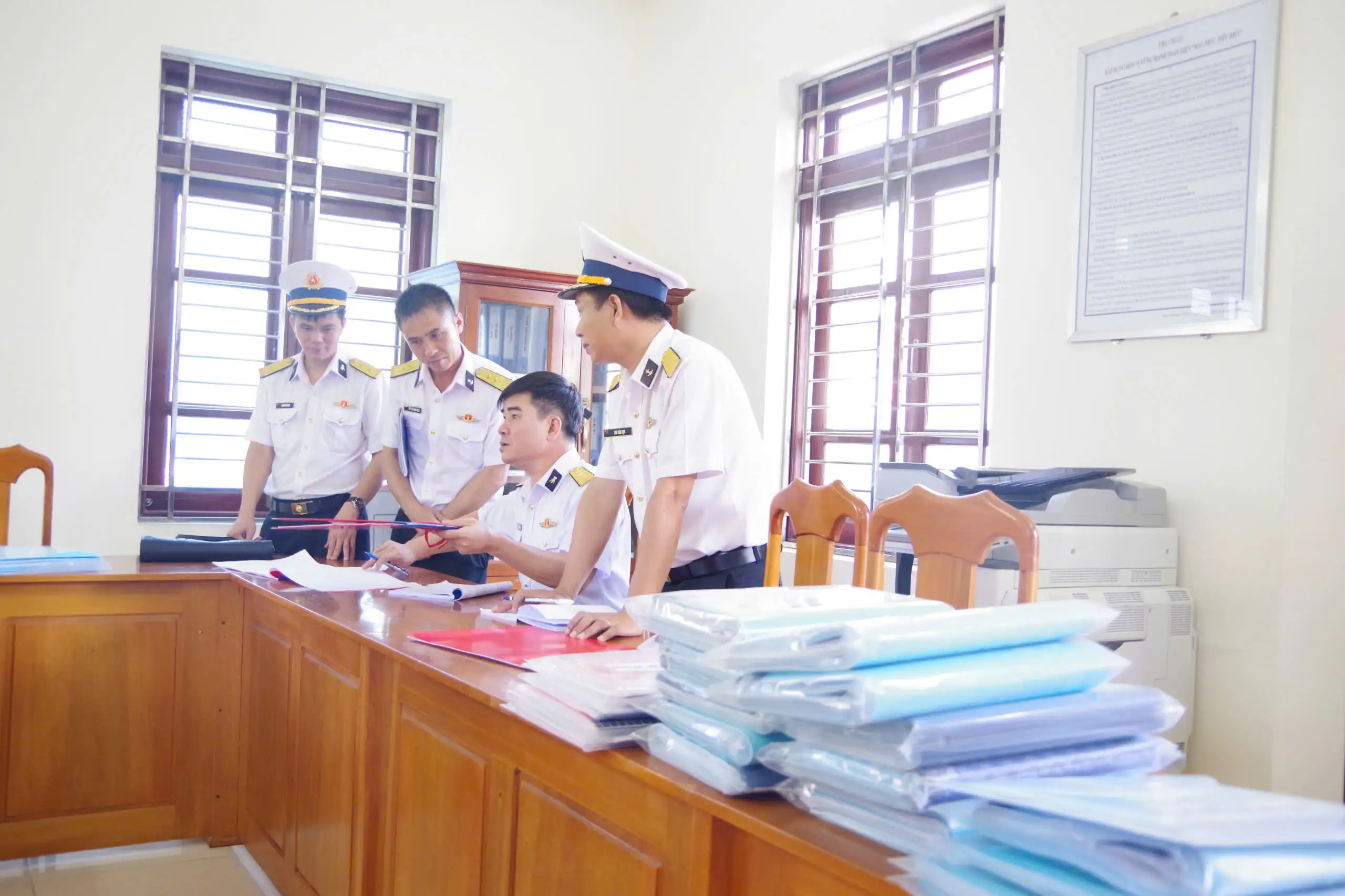 Cục Hậu cần – Kỹ thuật Hải quân kiểm tra kết quả thực hiện công tác Hậu cần – Kỹ thuật 5 năm (2021-2025) tại Trung tâm Bảo đảm Kỹ thuật 719