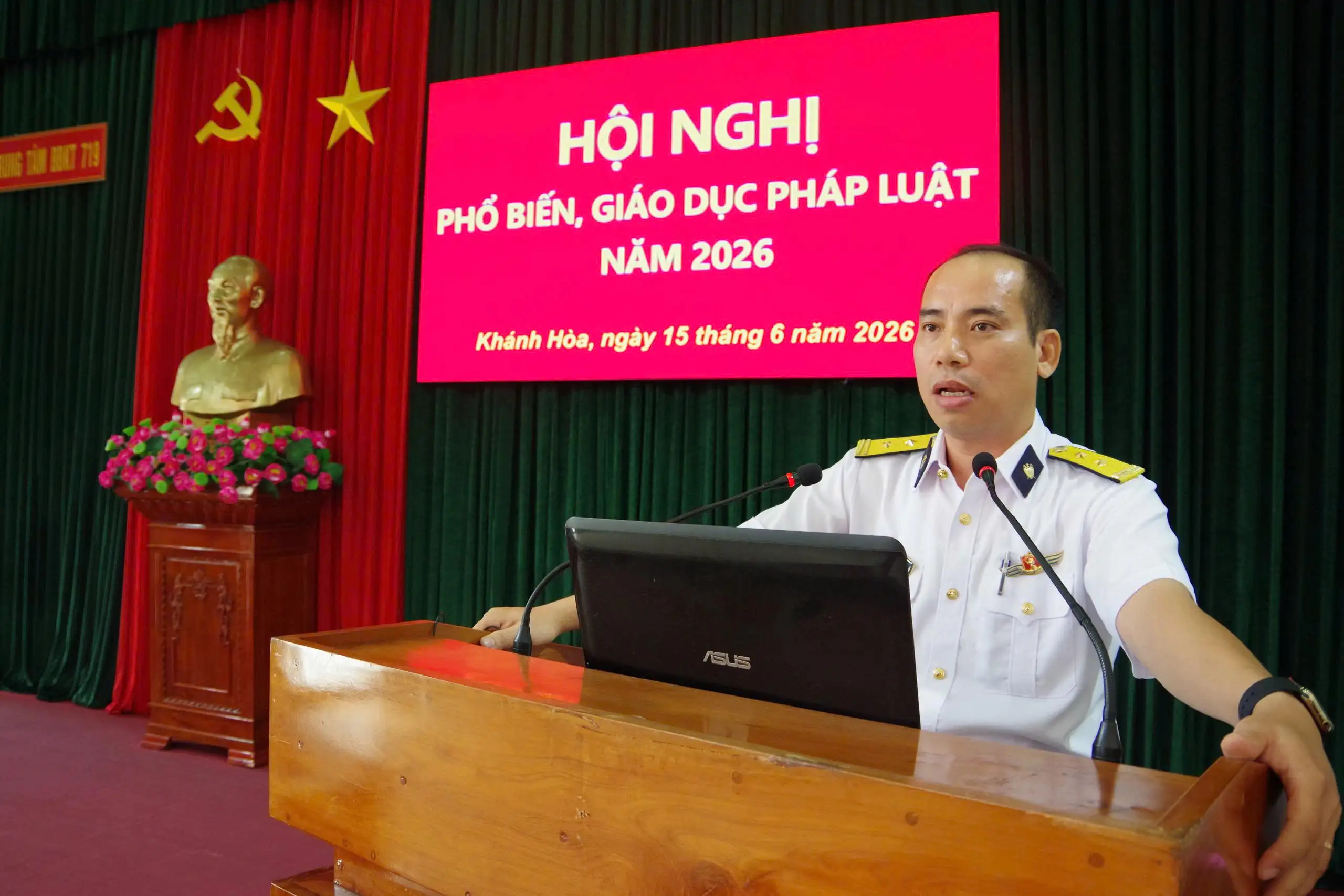 Trung tâm Bảo đảm kỹ thuật 719, Vùng 4 Hải quân phối hợp phổ biến, giáo dục pháp luật năm 2026 1 Trung tâm Bảo đảm kỹ thuật 719, Vùng 4 Hải quân phối hợp phổ biến, giáo dục pháp luật năm 2026