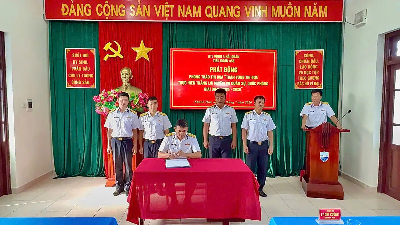 Tiểu đoàn 458 phát động phong trào thi đua “Toàn quân thực hiện thắng lợi nhiệm vụ quân sự, quốc phòng giai đoạn 2026 – 2030”