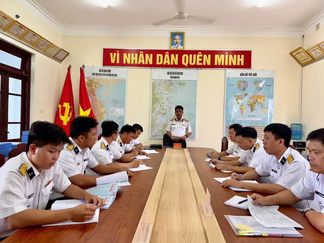 Vùng 4 Hải quân kiểm tra công tác đảng, công tác chính trị tại Tiểu đoàn 458 và Tiểu đoàn 455