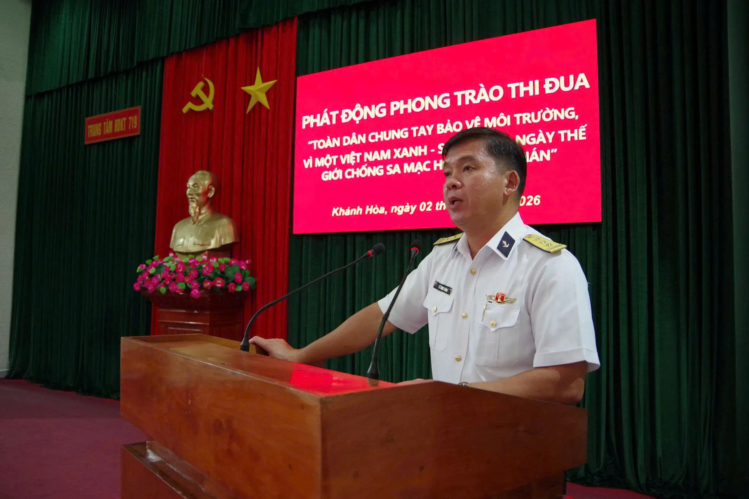 Trung tâm Bảo đảm kỹ thuật 719 phát động phong trào thi đua bảo vệ môi trường