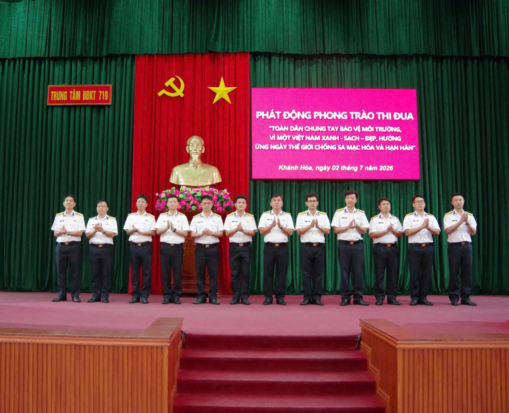 Trung tâm Bảo đảm kỹ thuật 719 phát động phong trào thi đua bảo vệ môi trường