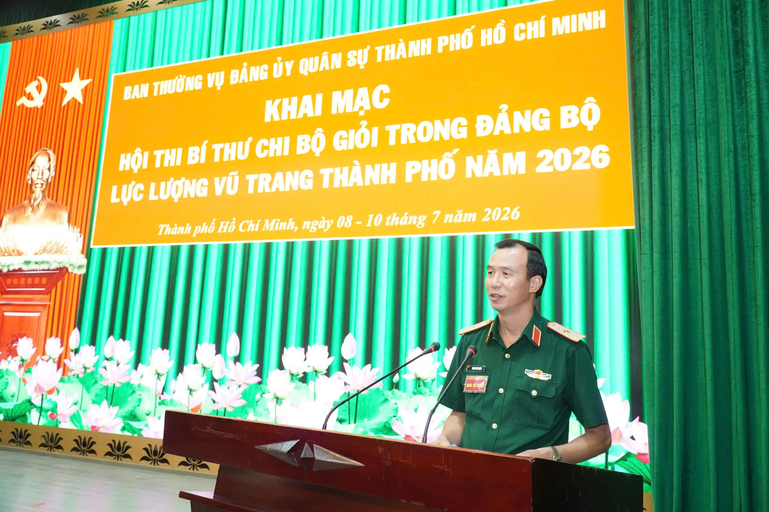Khai mạc Hội thi Bí thư chi bộ giỏi trong Đảng bộ Lực lượng vũ trang TP. HCM năm 2026.