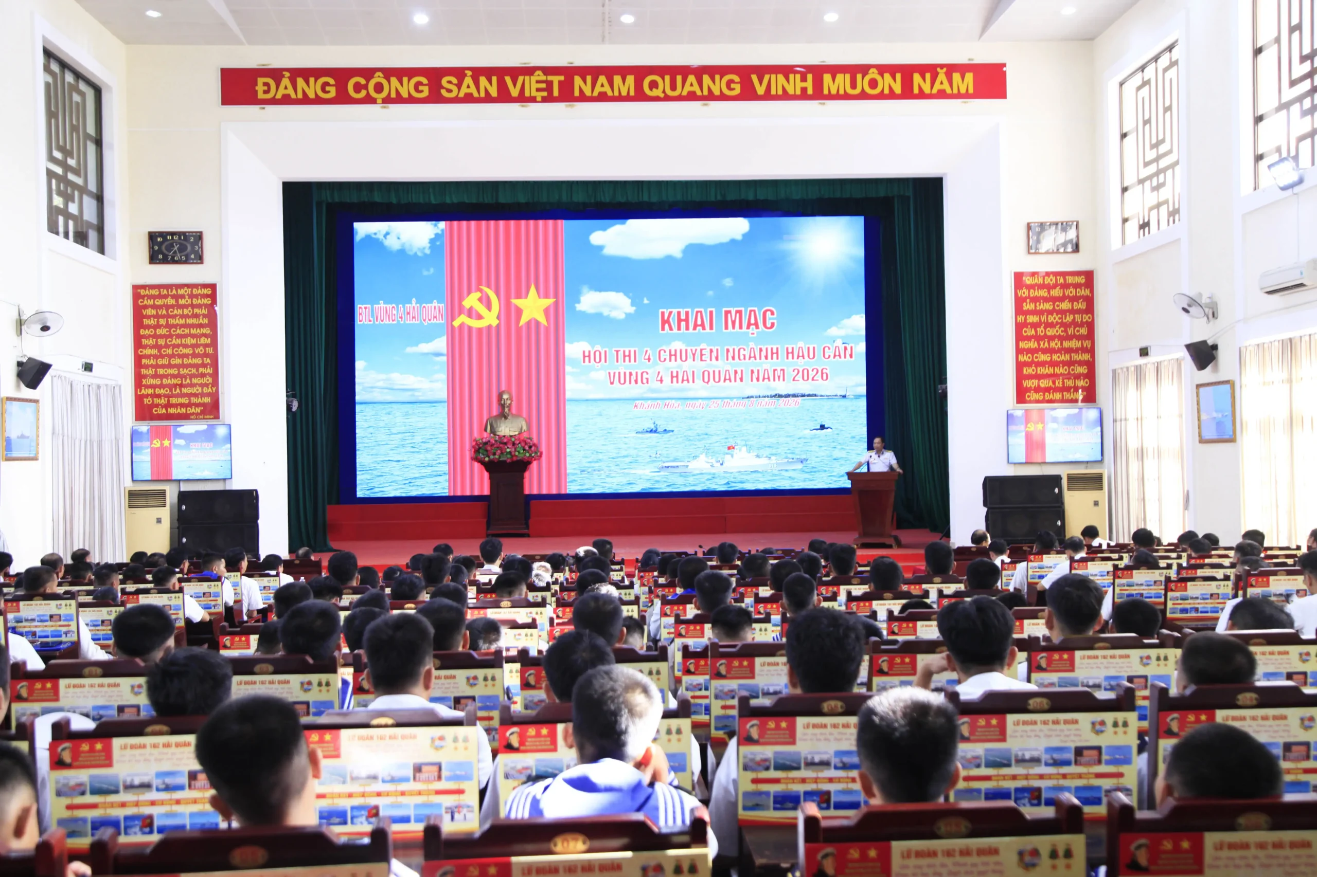 Vùng 4 Hải quân khai mạc Hội thi 4 chuyên ngành Hậu cần năm 2026