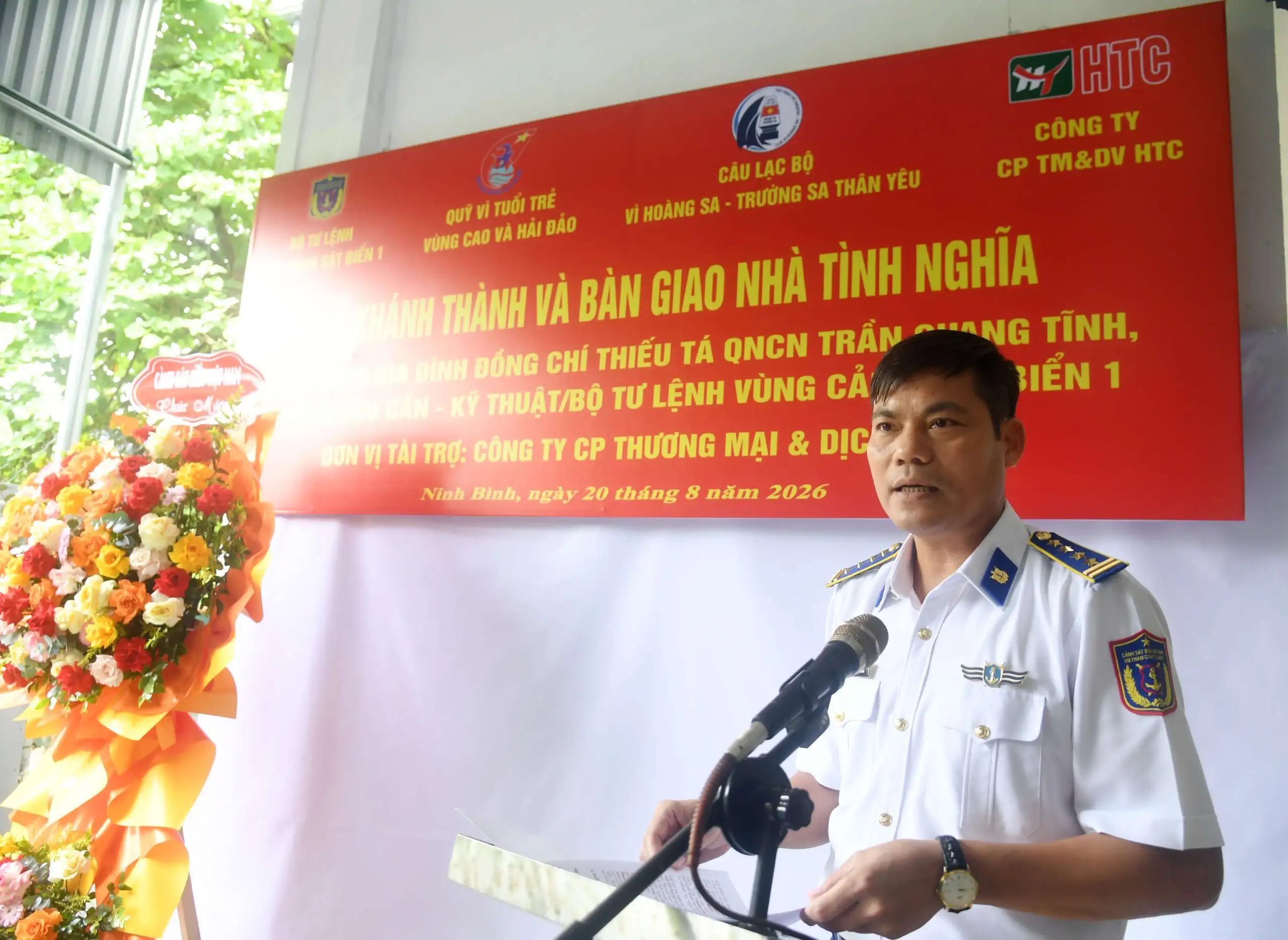 Bộ Tư lệnh Vùng Cảnh sát biển 1 khánh thành và bàn giao “Nhà tình nghĩa” tại tỉnh Ninh Bình