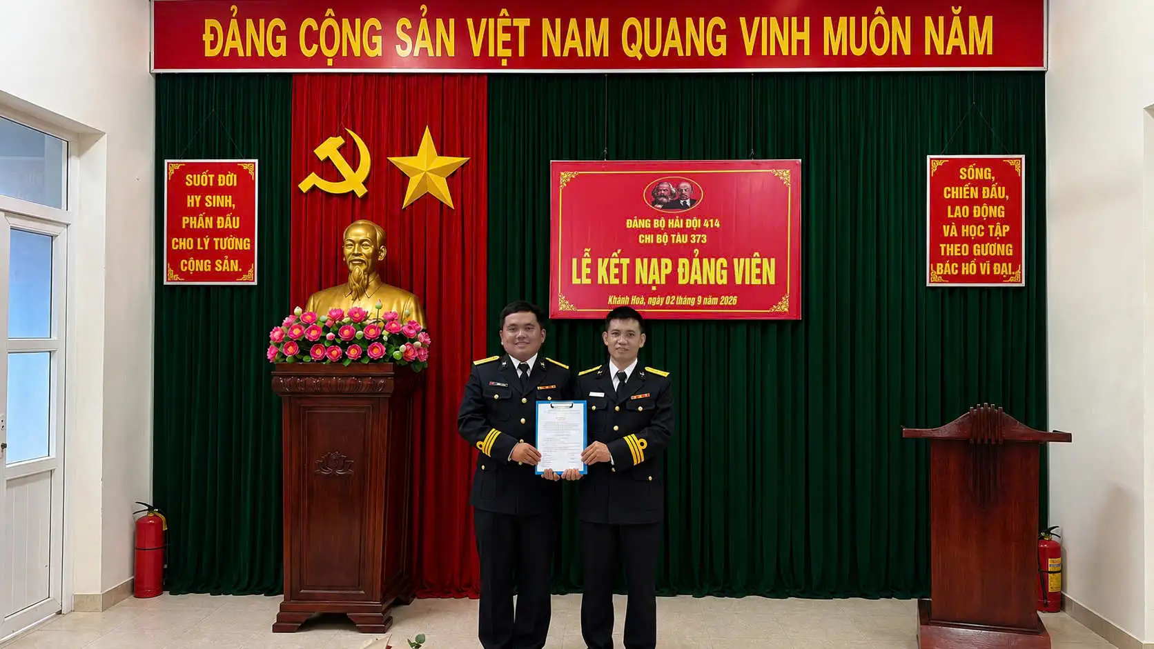 Lữ đoàn 162: Tự hào được kết nạp Đảng ngày Quốc khánh