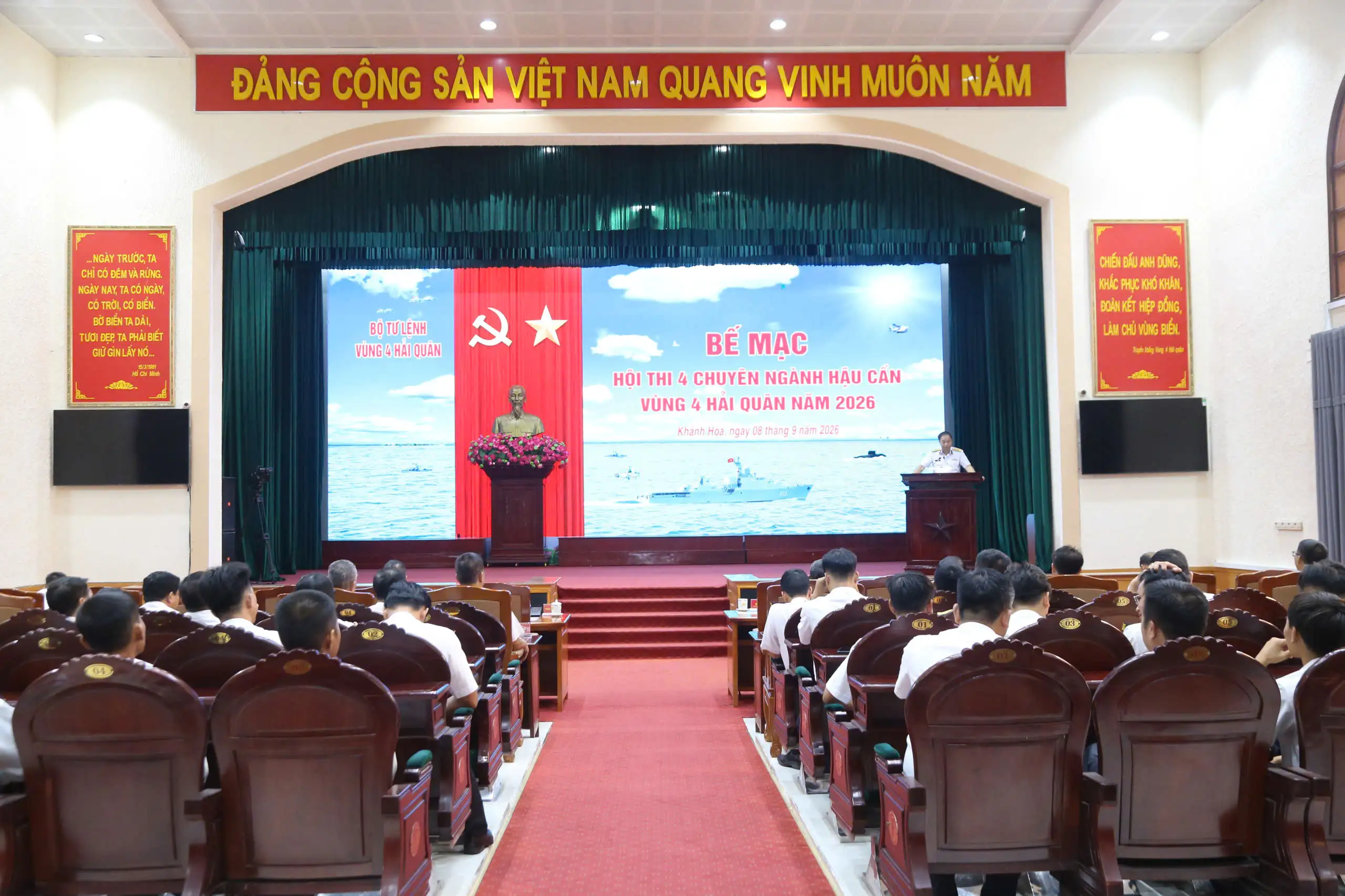 Vùng 4 Hải quân bế mạc Hội thi 4 chuyên ngành hậu cần năm 2026