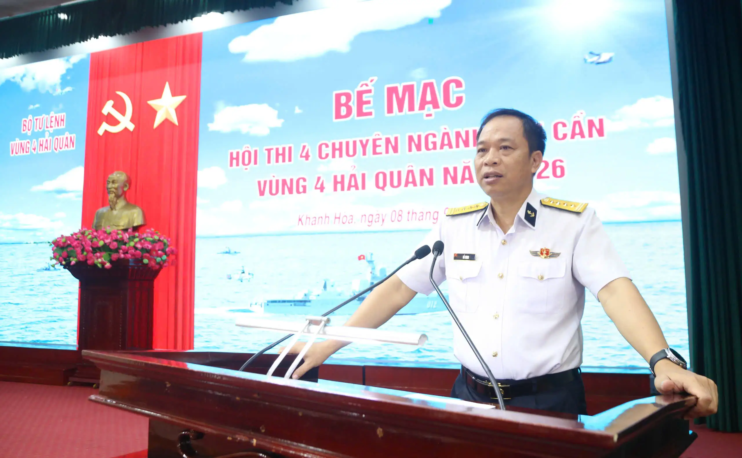 Vùng 4 Hải quân bế mạc Hội thi 4 chuyên ngành hậu cần năm 2026