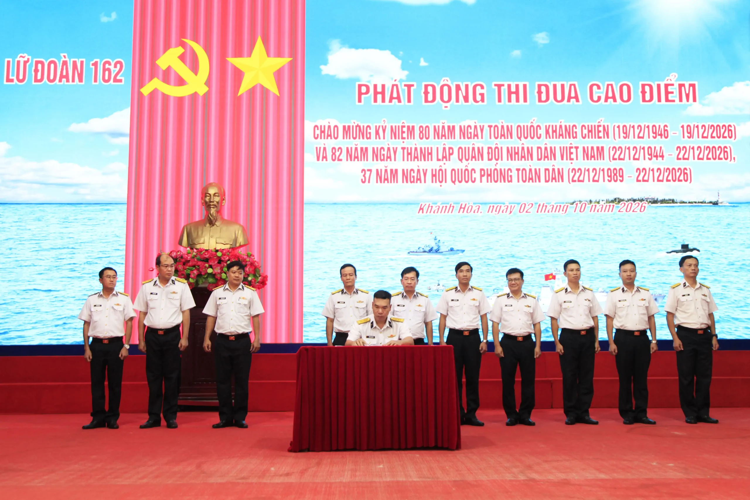 Lữ đoàn 162 phát động đợt thi đua cao điểm