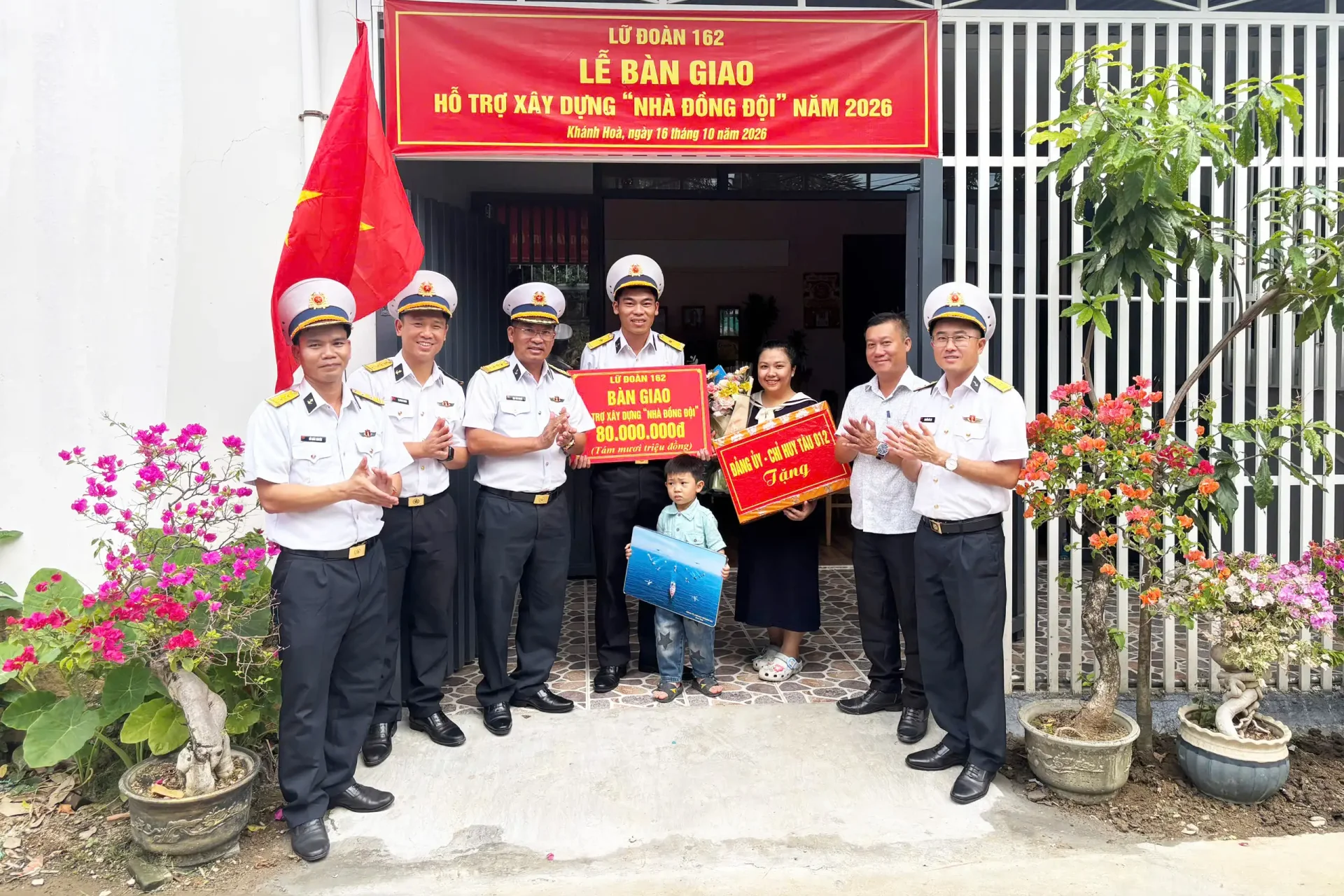 Lữ đoàn 162 bàn giao Nhà đồng đội cho quân nhân có hoàn cảnh khó khăn