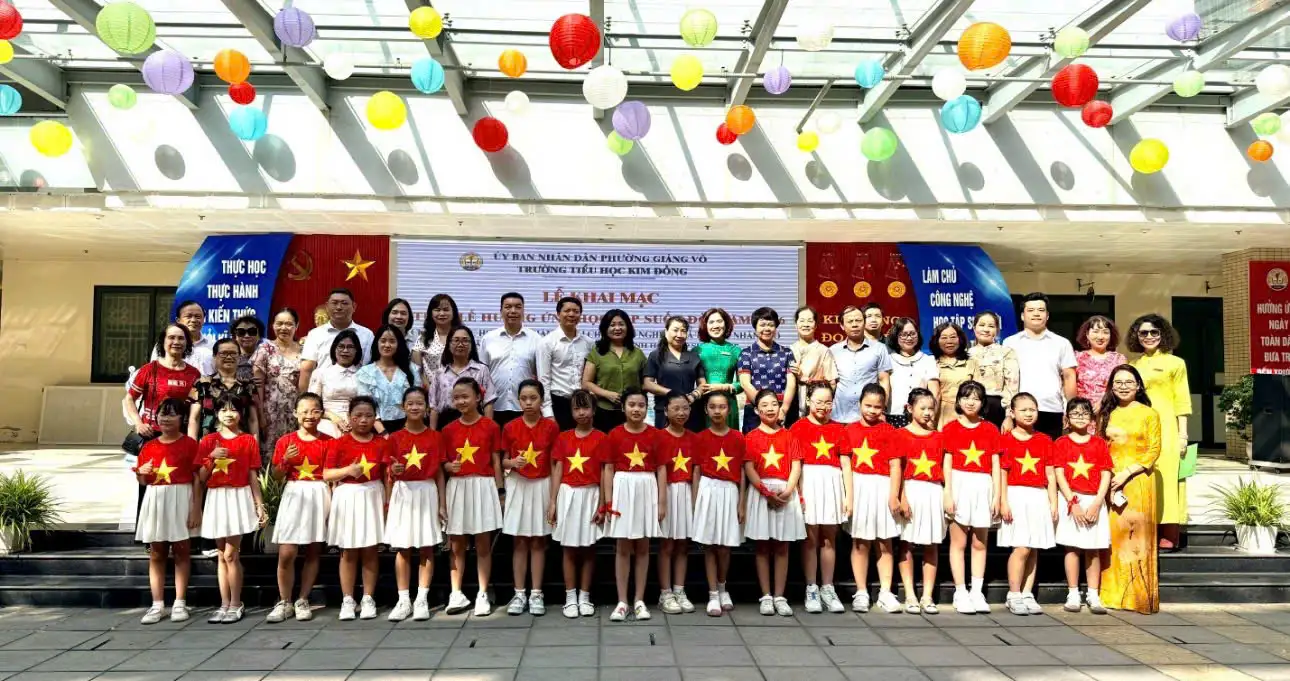Trường Tiểu học Kim Đồng – phường Giảng Võ tổ chức Lễ khai mạc tuần lễ hưởng ứng học tập suốt đời năm 2026